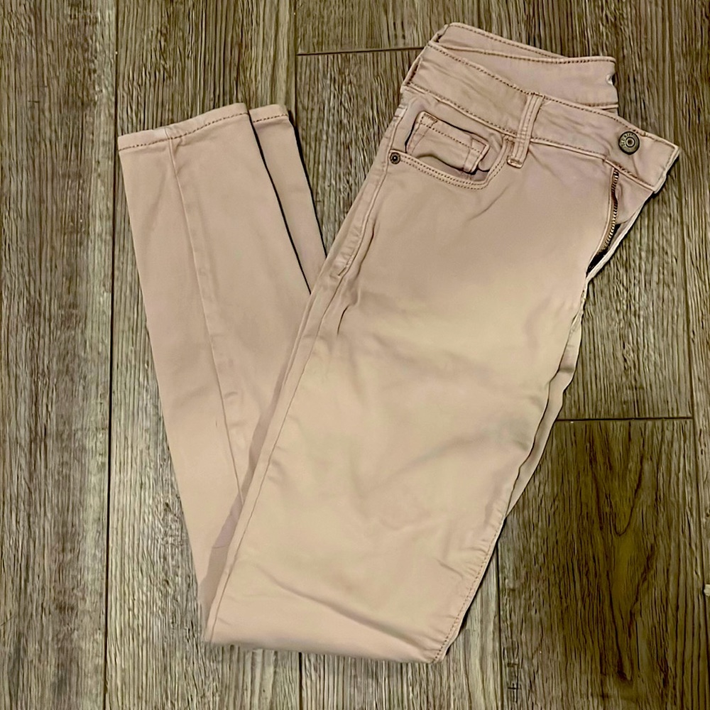 Old Navy rockstar super skinny built in warm purple/pink skinny jeans